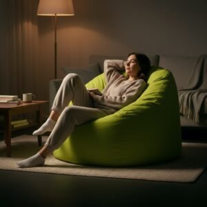 Waterproof Bean Bag Chair 90×70 cm – Comfortable Bean Bag for Relaxing, Gaming & Lounging