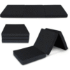 Relax Comfort Foldable Floor Mattress Water Proof 180*60*5cm Compressed Memory Foam - Portable Guest Bed for Home, Travel & Camping - Space-Saving, Comfortable & Easy to Store - Black