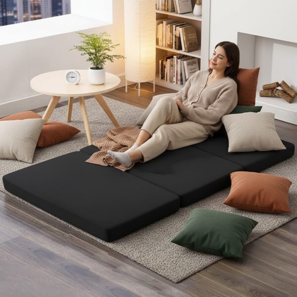 Foldable Mattress, Sahara Foldable Floor Mattress 180*60*5cm Compressed Memory Foam
