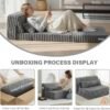 Relax Comfort Foldable Floor Fur Mattress 200*73*13cm Compressed Memory Foam - Portable Guest Bed for Home, Travel & Camping - Space-Saving, Comfortable & Easy to Store