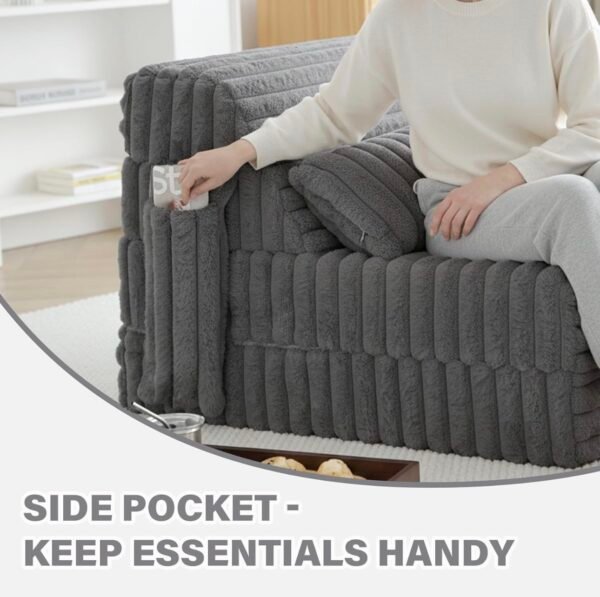 Relax Comfort Foldable Floor Fur Mattress 200*73*13cm Compressed Memory Foam - Portable Guest Bed for Home, Travel & Camping - Space-Saving, Comfortable & Easy to Store