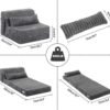 Relax Comfort Foldable Floor Fur Mattress 200*73*13cm Compressed Memory Foam - Portable Guest Bed for Home, Travel & Camping - Space-Saving, Comfortable & Easy to Store