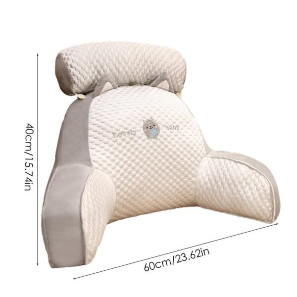 IMG_9434 Backrest Cushion 60×40 cm | Comfortable Support Pillow for Sofa, Bean Bag & Floor Seating