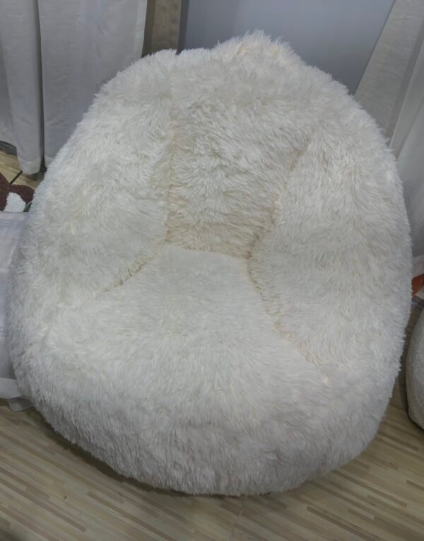 Luxury Faux Fur Bean Bag Chair | Soft Plush Lounge Seat for Living Room, Bedroom & Gaming