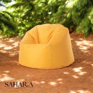 Comfortable & Stylish Bean Bag Chair – 90×70 cm – Ergonomic Floor Seating for Teens & Adults | Perfect for Home, Living Room, or Gaming – Great for Bringing Family & Friends Together (Yellow)