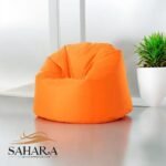 Comfortable & Stylish Bean Bag Chair – 90×70 cm – Ergonomic Floor Seating for Teens & Adults | Perfect for Home, Living Room, or Gaming – Great for Bringing Family & Friends Together (Orange)