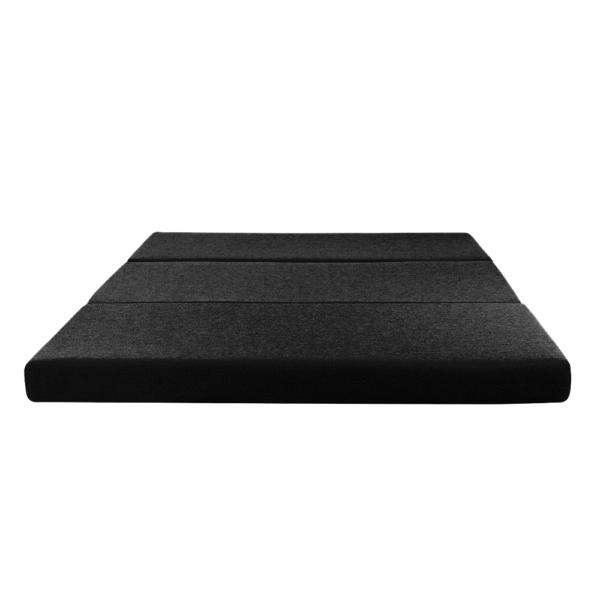 Relax Comfort Foldable Floor Mattress 180*120*10cm Compressed Memory Foam - Portable Guest Bed for Home, Travel & Camping - Space-Saving, Comfortable & Easy to Store - Black
