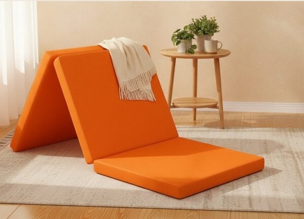 Waterproof Foldable Memory Foam Mattress 180×60×5 cm – Portable Floor Mattress for Home, Guests & Travel