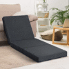 Relax Comfort Foldable Floor Mattress Water Proof 180*60*5cm Compressed Memory Foam - Portable Guest Bed for Home, Travel & Camping - Space-Saving, Comfortable & Easy to Store - Black