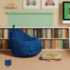 Small Bean Bag 90x50 – Washable Linen with Side Pocket