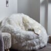 Luxury Faux Fur Bean Bag Chair 70*90 | Soft Plush Lounge Seat for Living Room, Bedroom & Gaming