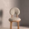 2 Cloud Chair – Boucle Fabric & Natural Wood Legs | SA7ARA