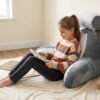Child_leaning_against_product_2K_20260924143252 Backrest Cushion 60×40 cm | Comfortable Support Pillow for Sofa, Bean Bag & Floor Seating