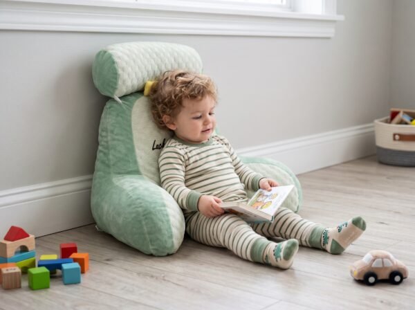 Child_leaning_against_product_2K_20260924152247 Backrest Cushion 60×40 cm | Comfortable Support Pillow for Sofa, Bean Bag & Floor Seating