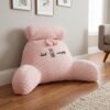 Product_leaning_against_living_r…_2K_20260924163022 Backrest Cushion 60×40 cm | Comfortable Support Pillow for Sofa, Bean Bag & Floor Seating