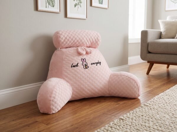Product_leaning_against_living_r…_2K_20260924163022 Backrest Cushion 60×40 cm | Comfortable Support Pillow for Sofa, Bean Bag & Floor Seating