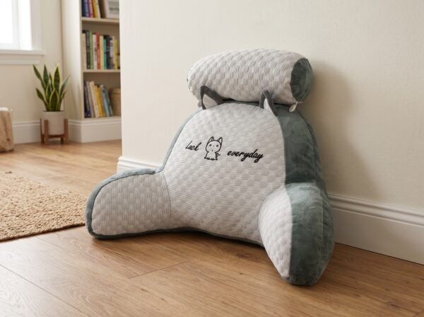 Product_leaning_against_wall_2K_20260924142435 Backrest Cushion 60×40 cm | Comfortable Support Pillow for Sofa, Bean Bag & Floor Seating