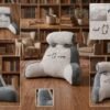 Removing_ticket_from_image_2K_20260924145609 Backrest Cushion 60×40 cm | Comfortable Support Pillow for Sofa, Bean Bag & Floor Seating